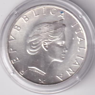 Moneta Italia Anno 1986 Lire 500 Pace Argento