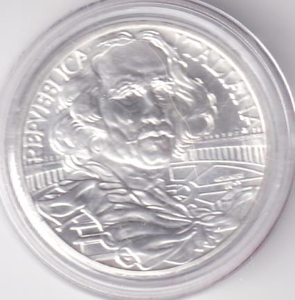 Moneta Italia Anno 1998 Lire 1.000 Bernini Argento
