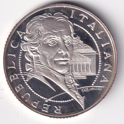 Moneta Italia Anno 2007 Euro 10  Antonio Canova Argento
