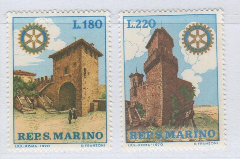 Francobolli San Marino Anno 1970 Rotary International