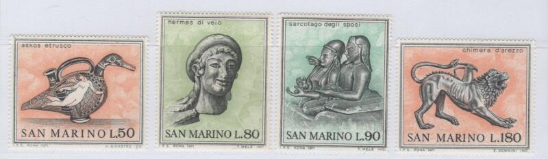 Francobolli San Marino Anno 1971 Arte etrusca
