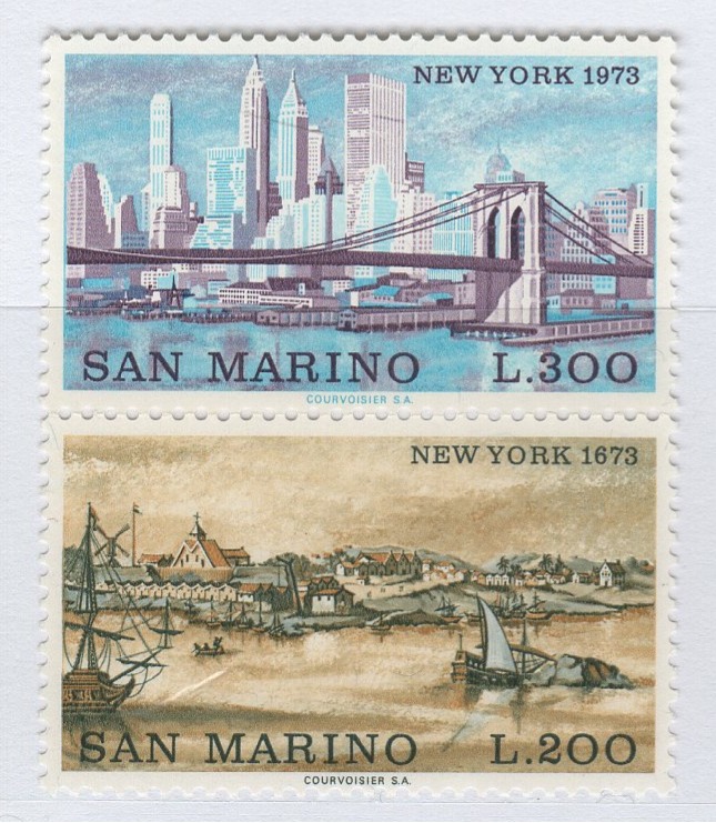 Francobolli San Marino Anno 1973 Vedute di New York