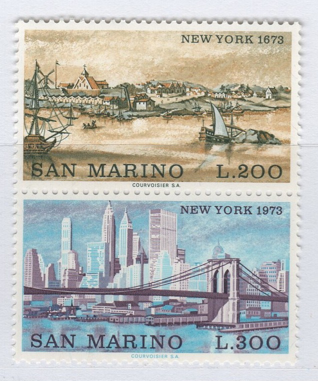 Francobolli San Marino Anno 1973 Vedute di New York