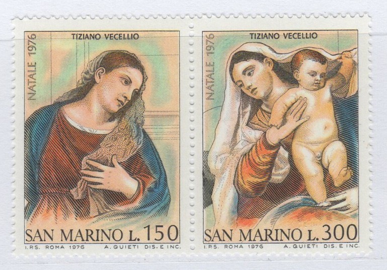 Francobolli San Marino Anno 1976 Natale