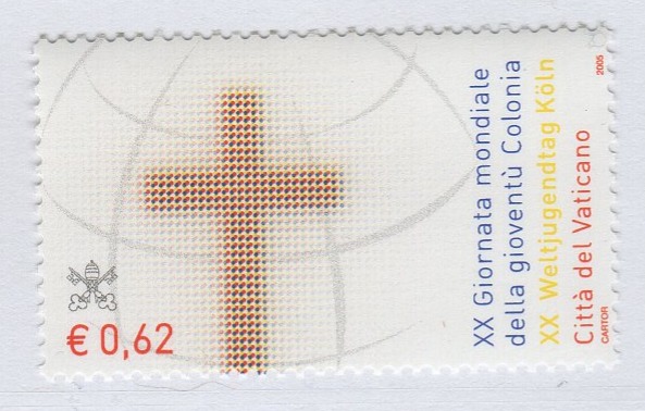 Francobollo Vaticano Anno 2005 20esima Giornata mondiale della Gioventù - Emissione congiunta con la Germania
