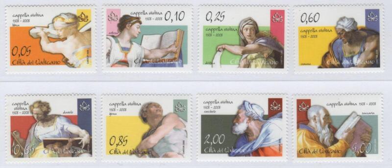 Francobolli Vaticano Anno 2008 Quinto centenario della Cappella Sistina