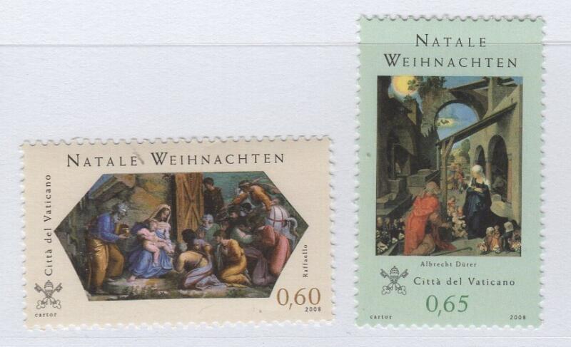 Francobolli Vaticano Anno 2008 Natale - Emissione congiunta con la Germania