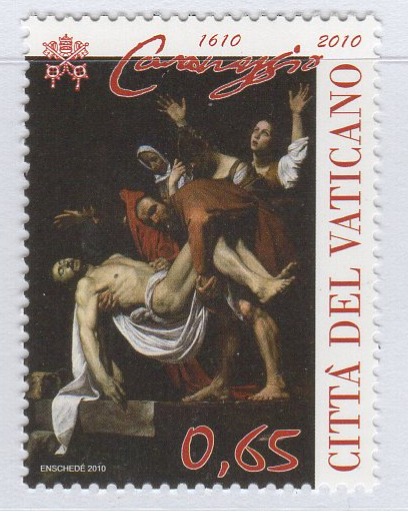 Francobollo Vaticano  Anno 2010 Quarto centenario della morte di Caravaggio