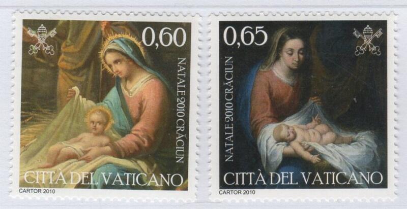 Francobolli Vaticano Anno 2010 Natale - Emissione congiunta con la Romania