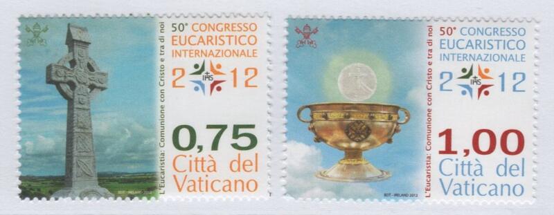 Francobolli Vaticano Anno 2012 50esimo Congresso Eucaristico Internazionale Dublino
