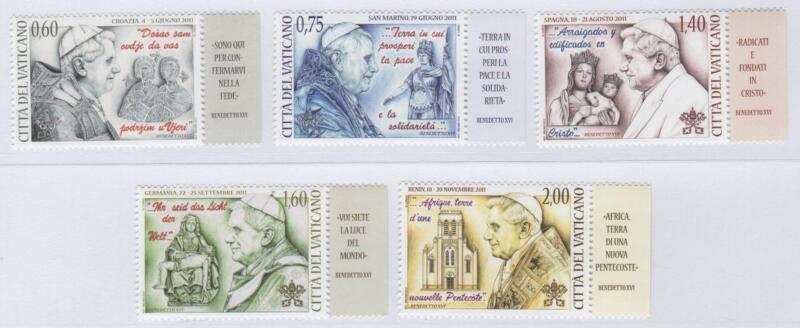 Francobolli Vaticano Anno 2012 I viaggi nel mondo di Benedetto XVI