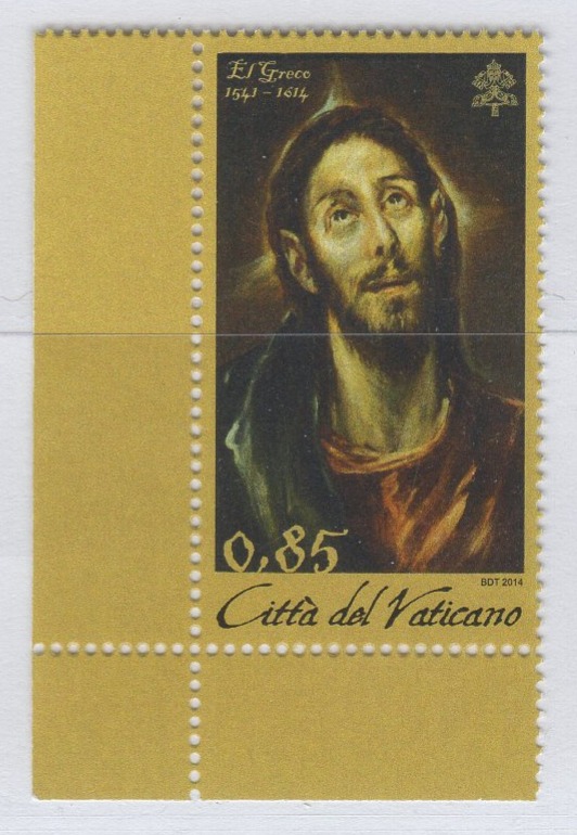 Francobollo Vaticano Anno 2014 Quarto centenario della morte di El Greco