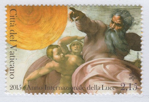 Francobollo Vaticano Anno 2015 Anno internazionale della luce e delle tecnologie basate sulla luce