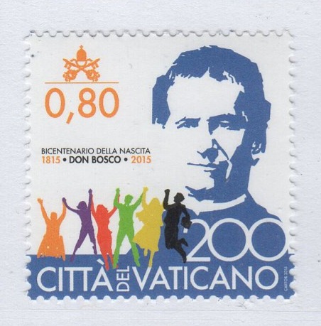 Francobollo Vaticano Anno 2015 Bicentenario della nascita di San Giovanni Bosco