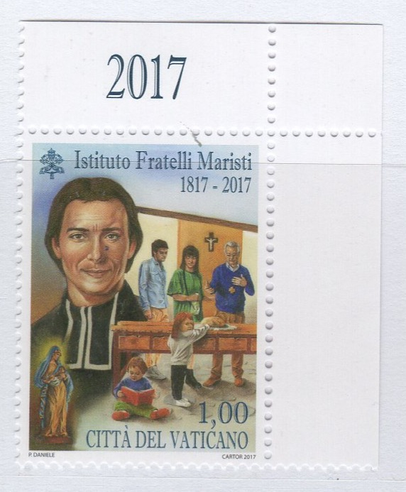 Francobollo Vaticano Anno 2017 Bicentenario dell'inizio dell'attività dell'Istituto dei Fratelli maristi delle scuole
