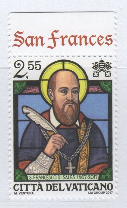 Francobollo Vaticano Anno 2017 450esimo anniversario della nascita di San Francesco di Sales