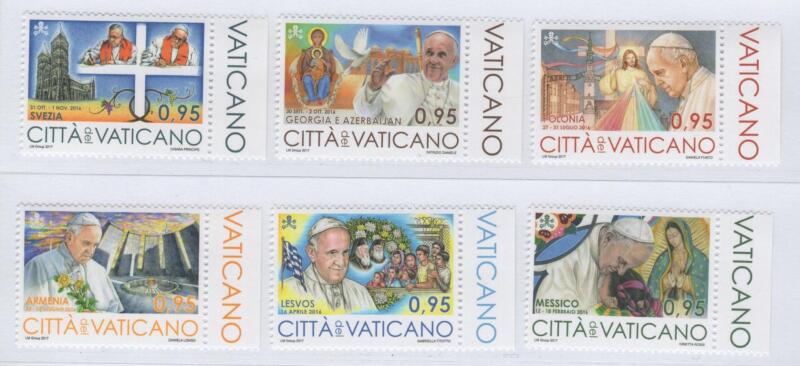 Francobolli Vaticano Anno 2017 I viaggi nel mondo di Papa Francesco nel 2016