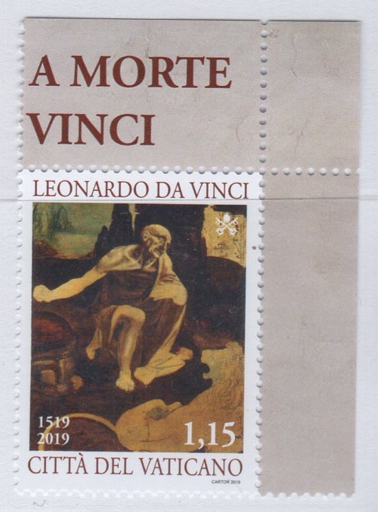 Francobollo Vaticano Anno 2019 Cinquantenario della morte di Leonardo da Vinci