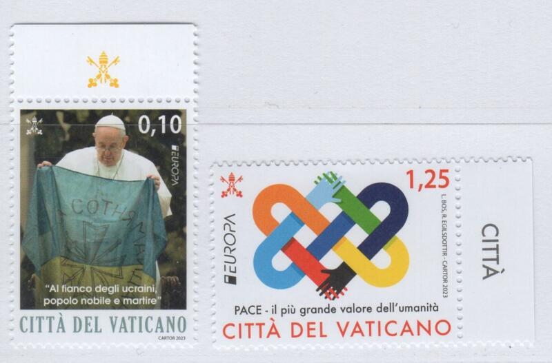 Francobolli Vaticano Anno 2023 Europa Pace