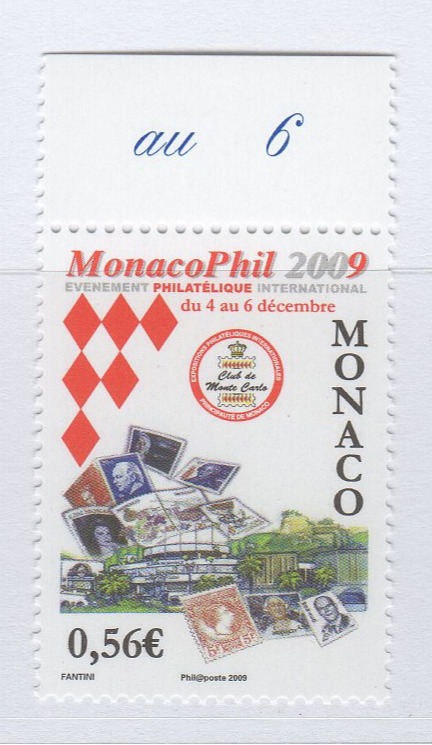 Francobollo Monaco Anno 2009 MONACOPHIL 2009