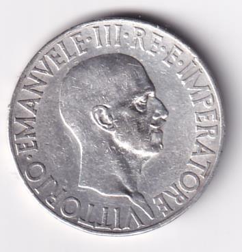 Moneta Regno d'Italia VITTORIO EMANUELE III RE E IMPERATORE - ITALIA 1936 XIV L.10