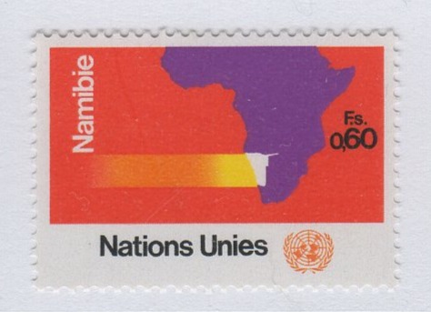 Francobollo Nazioni Unite - ONU Ufficio di Ginevra Anno 1973 Consiglio delle Nazioni Unite per la Namibia