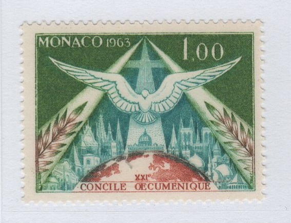 Francobollo Monaco Anno 1963 21esimo Concilio Ecumenico