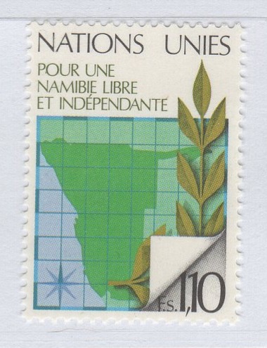 Francobollo Nazioni Unite - ONU Ufficio di Ginevra Anno 1979 Per una Namibia libera e indipendente