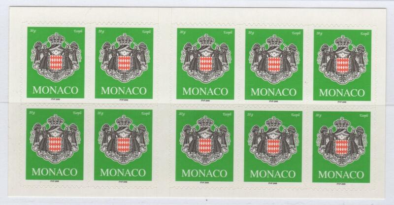 Libretto Monaco Anno 2005 Stemma del Principato Autoadesivi