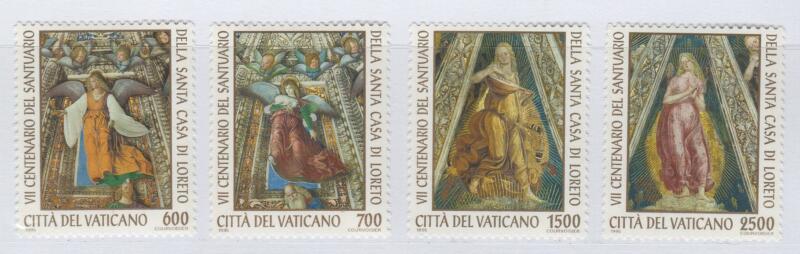 Francobolli Vaticano Anno 1995 Settimo anniversario del Santuario della Santa Casa di Loreto