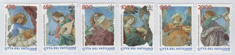 Francobolli Vaticano Anno 1998 Angeli musicanti