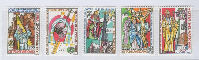 Francobolli Vaticano Anno 1999 I viaggi di Giovanni Paolo II nel 1998