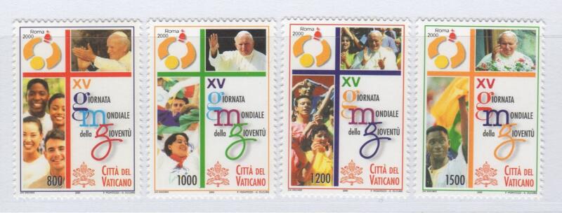 Francobolli Vaticano Anno 2000 15esima Giornata mondiale della Gioventù