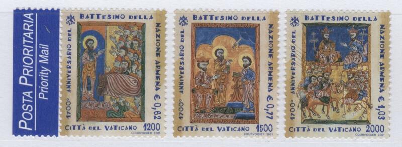 Francobolli Vaticano Anno 2001 1700esimo anniversario del Battesimo della Nazione Armena
