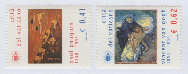 Francobolli Vaticano Anno 2003 Grandi Maestri della pittura dell'800