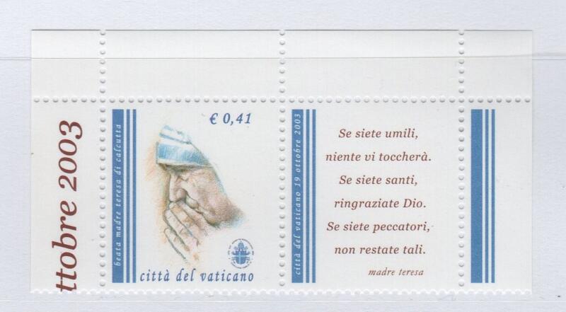 Francobollo Vaticano Anno 2003 Beatificazione di Madre Teresa di Calcutta