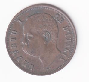 Moneta Regno d’Italia UMBERTO I RE D’ITALIA - 2 Centesimi 1898 Roma