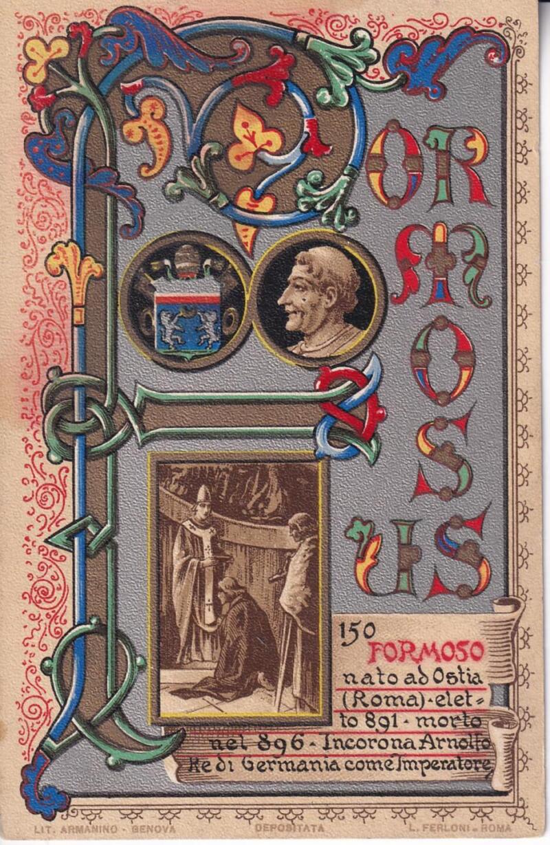 Cartolina d'epoca Serie dedicata a Sua Santità Papa Pio X e da Lui Benedetta Roma ottobre 1903 - 150 Formoso