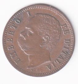 Moneta Regno d’Italia UMBERTO I RE D’ITALIA - 2 Centesimi 1900  Roma