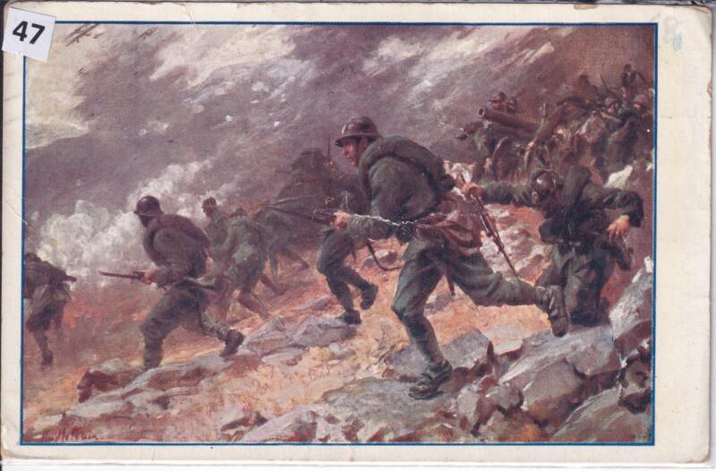 Cartolina d'epoca a soggetto militare 25esima Divisione