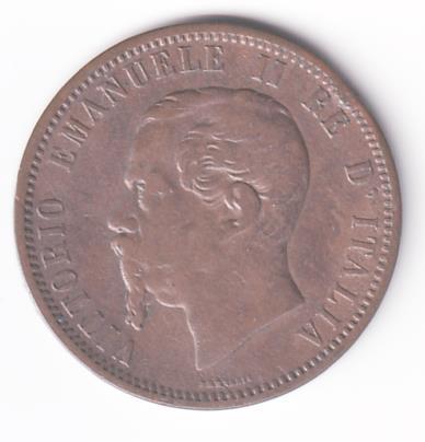 Moneta Regno d’Italia VITTORIO EMANUELE II RE D’ITALIA - 10 Centesimi 1866 Milano