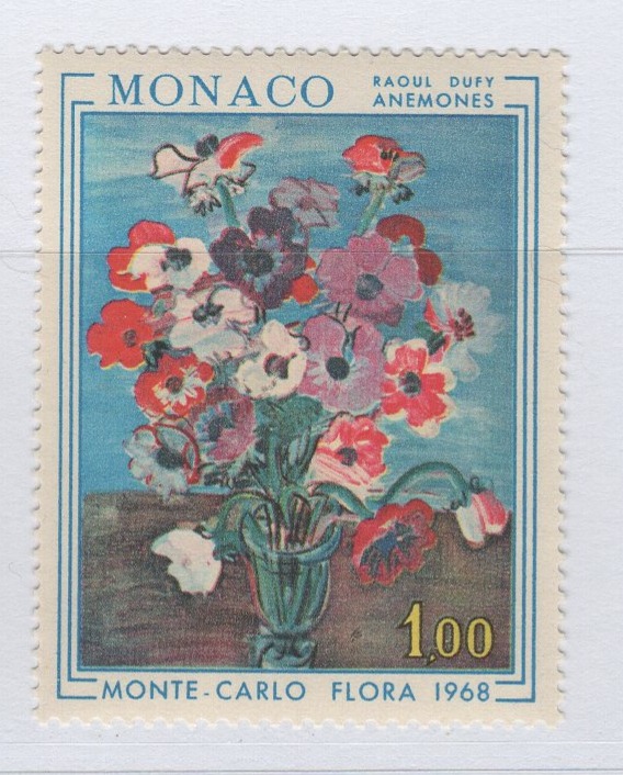 Francobollo Monaco Anno 1968 Esposizione floreale internazionale di Montecarlo