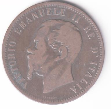 Moneta Regno d’Italia VITTORIO EMANUELE II RE D’ITALIA - 10 Centesimi 1862 Milano