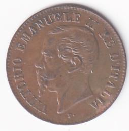 Moneta Regno d’Italia VITTORIO EMANUELE II RE D’ITALIA - 2 Centesimi 1867 Milano