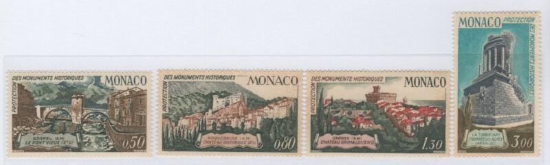 Francobolli Monaco Anno 1971 Protezione di monumenti storici