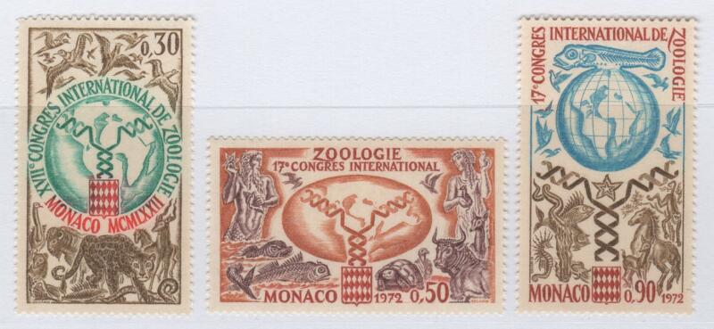 Francobolli Monaco Anno 1972 17esimo congresso internazionale di zoologia