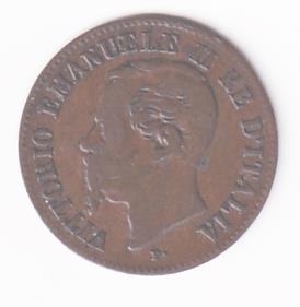 Moneta Regno d’Italia VITTORIO EMANUELE  II RE D’ITALIA - 2 Centesimi 1867 Milano
