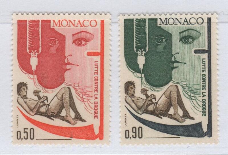 Francobolli Monaco Anno 1972 Lotta contro la droga