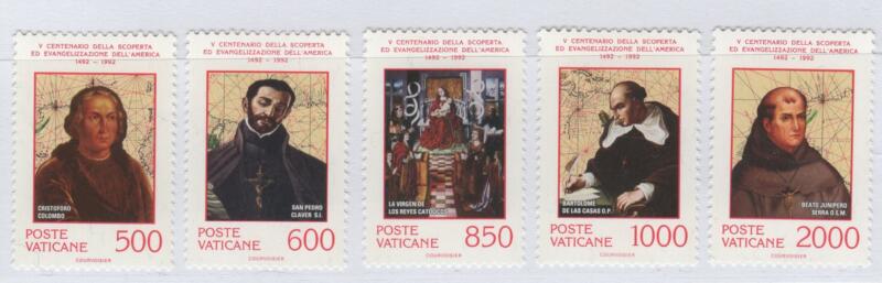 Francobolli Vaticano Anno 1992 Quinto centenario della scoperta ed evangelizzazione dell'America