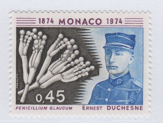 Francobollo Monaco Anno 1974 Centenario della nascita di Ernest Duchesne